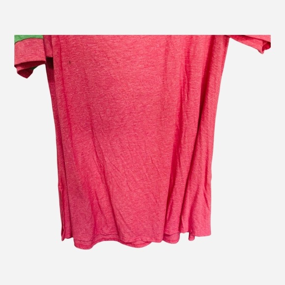 Lularoe Watermelon Green Perfect Tee Size Medium Oversized Scoop Neck - Picture 3 of 6
